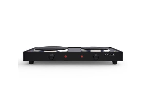 Brock Electronics EP 200 BK, Frittstående komfyr, Sort, Rotasjon, Front, 0,9 m, Elektrisk grill