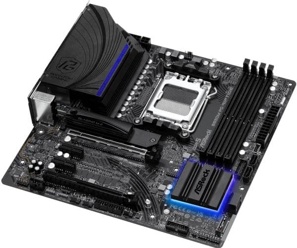 ASRock B650M PG Riptide - Emolevy - micro-ATX - Socket AM5 - AMD B650 piirisarja - USB 3.2 Gen 1, USB 3.2 Gen 2, USB-C 3.2 Gen2 - 2.5 Gigabit LAN -...