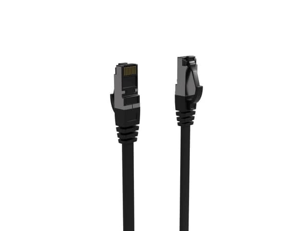 Flexline patchkabel U/FTP Cat.8.1 extra tunn TPE schwarz 1,5 m