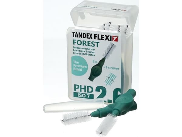 Tandex (6 st) tandborstar Flexi Medium FOREST 2,6 (grova)
