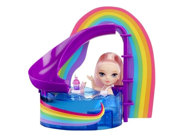 Rainbow High Little Pool Day with Blush Playset, Modedocka, Flicka, 4 År, 140 mm, Multifärg