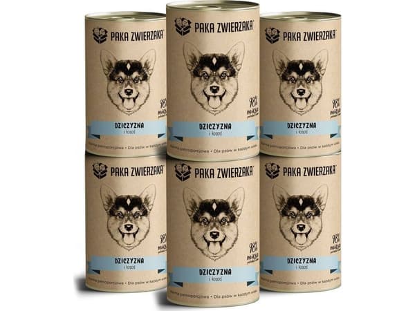 Paka Zwierzaka Våtfoder - Vilt och lax 400g