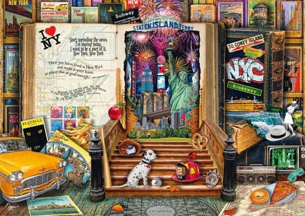 Schmidt Spiele 58598, 1 000 bitar, By, 12 år