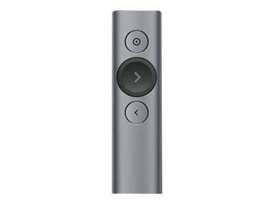 Logitech Spotlight - Presentasjonsfjernstyring - 3 knapper - skifergrå