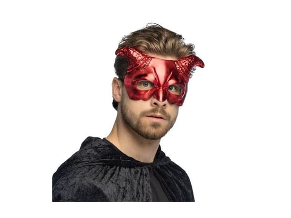 Rød dæmon øjnmaske