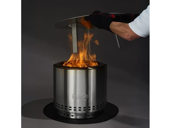herQs Cozy Heater i rustfritt stål