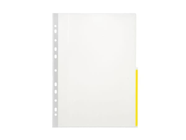 Signalfickor A4 PP 105 mikron 100-pack gul