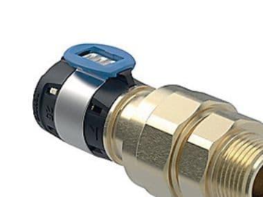 Geberit FlowFit-union 32 mm x 1 x 1/4" blyfri kiselbrons