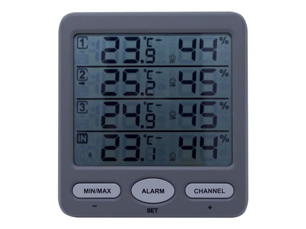 TFA Klima-Monitor - Termohygrometer - digital - grå