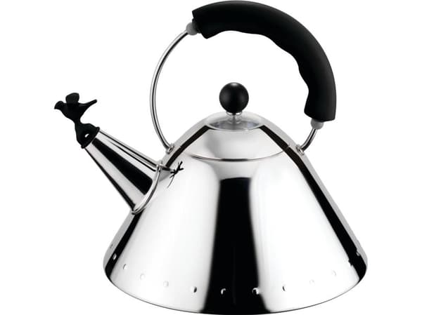 Alessi 9093 B, 2 L, Rustfrit stål, Sort, Rustfrit stål, Polyamid, 220 mm