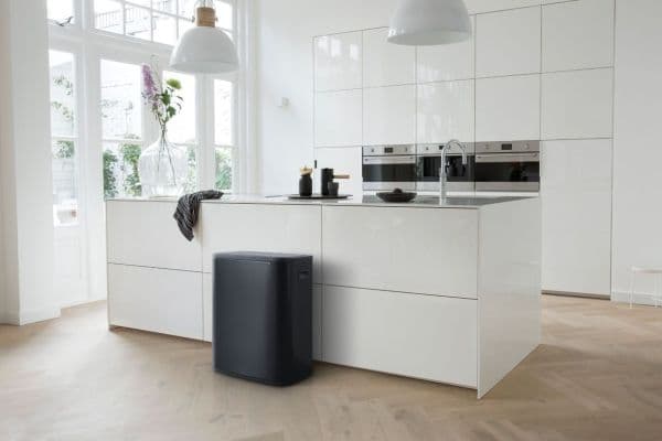 Affaldsspand Brabantia Bo Touch Bin 2 x 30 ltr. Matt Black Sort