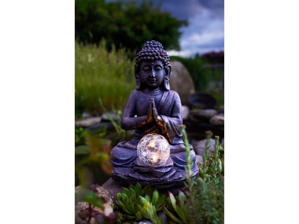 EGLO solcellefigur 300MA H270 grå