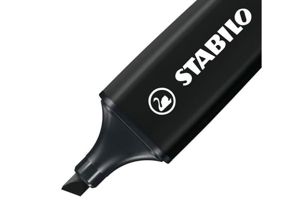 STABILO BOSS ORIGINAL, 1 stykker, Sort, 18 år, Meisel tupp, Sort, Plast