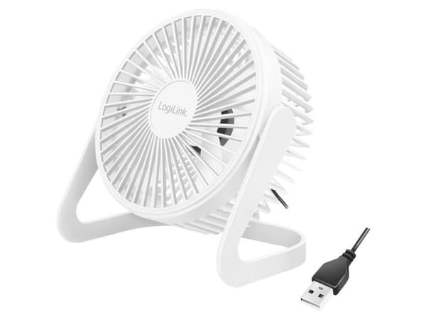 ZUB Logilink USB-fläkt 15.24 cm vit