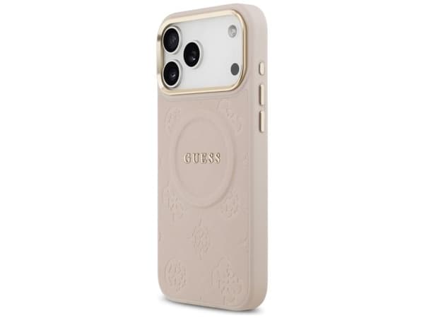 Guess Peony Hot Stamp MagSafe-deksel til iPhone 17 Pro Max - rosa
