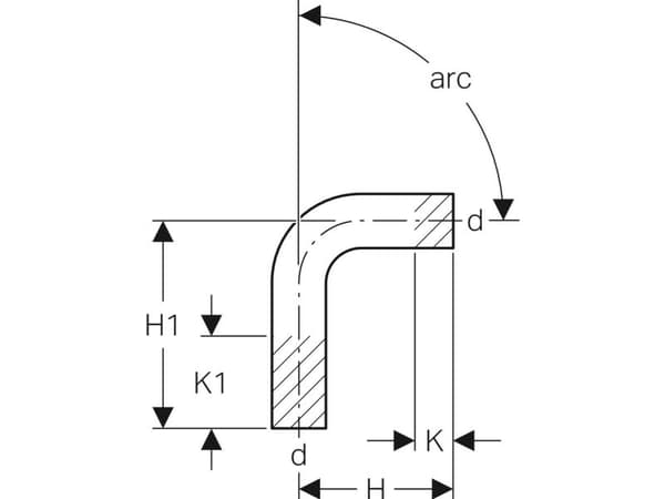 Geberit 30406, 90°, 77 mm
