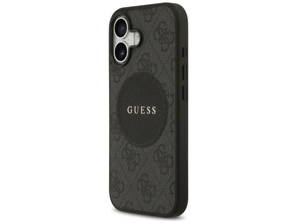 Guess 4G Circle Classic Logo MagSafe case for iPhone 17 - black
