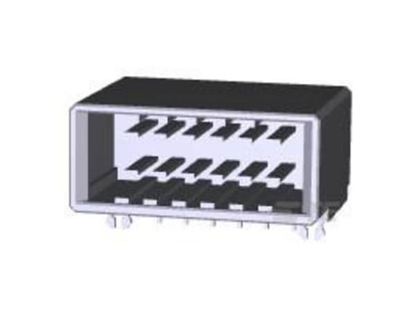 TE Connectivity Dynamic 3000 Series Right Angle Through Hole PCB Header, 12 Contact(s), 3.81mm Pitch, 2 Row(s), Shrouded