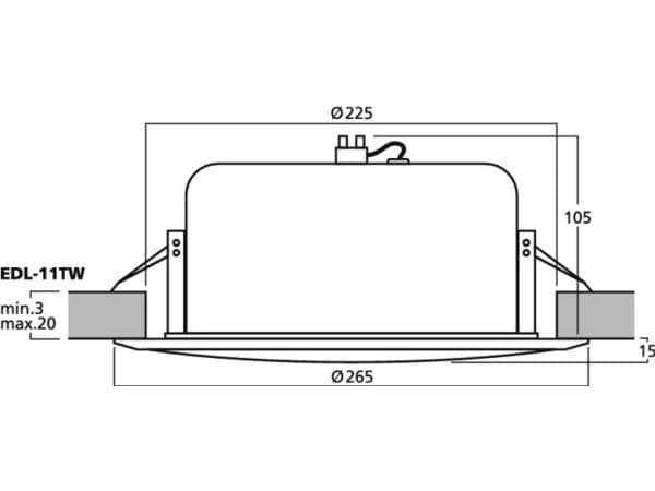 Monacor EDL-11TW