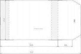 Justerbart deksel 250x450mm (50stk)