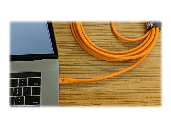 Tether Tools CUC2415-ORG, 4,6 m, USB C, Mini-USB B, USB 2.0, 0,48 Gbit/s, Oranssi