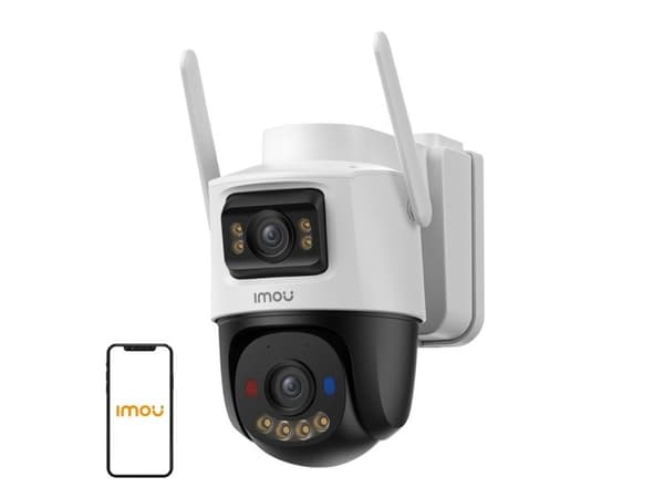Imou AOV Dual, IP-säkerhetskamera, Utomhus, Trådlös, Tak, Vit, Svart, Plast