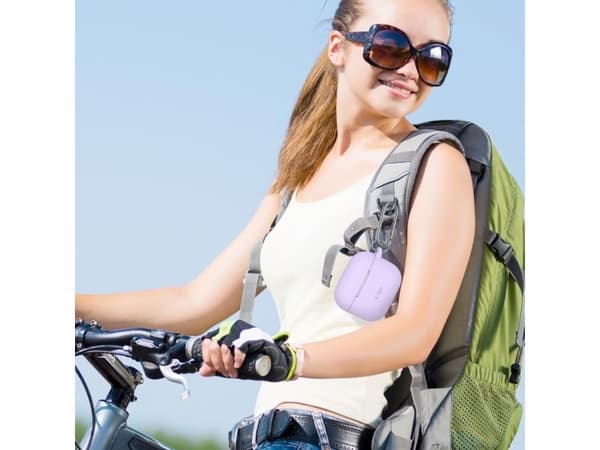 Tech-Protect silikonholder/krok til Apple AirPods 3 lavender