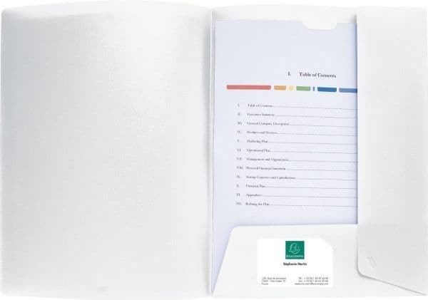 Presentationsmapp Krea Cover A4 vit (10 st)
