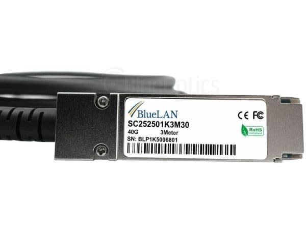BlueOptics QSFP-STACK-30-BL, 3 m, QSFP, QSFP, Hankjønn/hankjønn