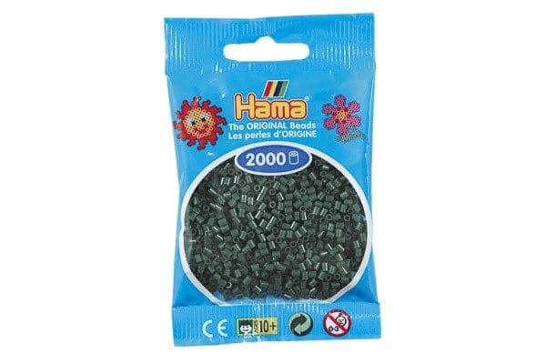 Hama mini-pärlor 2000 st mörkgrön