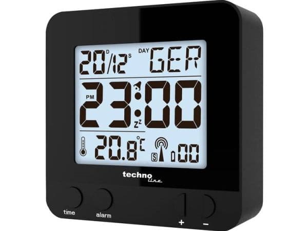 Technoline WT 235, Digital väckarklocka, Svart, AAA Micro (LR03), 80 mm, 80 mm, 30 mm