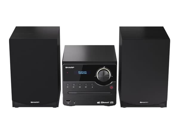 Sharp XL-B517D - Mikrosystem - 2 x 7.5 Watt - svart