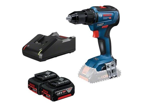Akumuliatorinis suktuvas-gręžtuvas BOSCH GSR 18V-55 2x5,0Ah