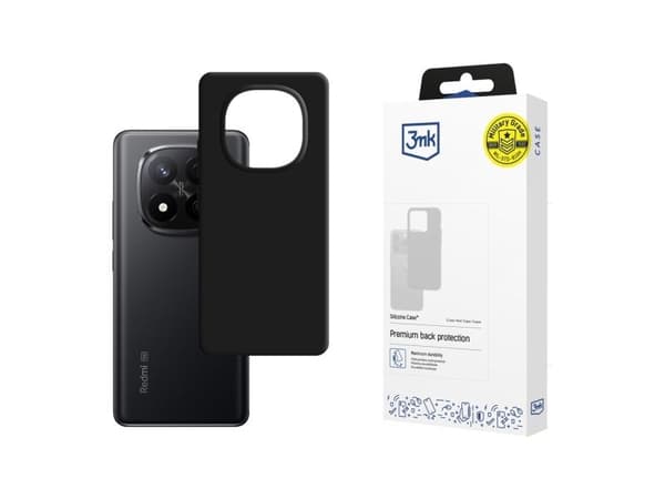 3MK silikonetui til Xiaomi Redmi Note 14 Pro+ svart