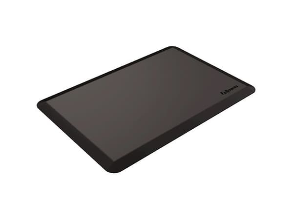 Fellowes Wellness - Gulvmatte - rektangulær - 91.4 x 61 cm - svart