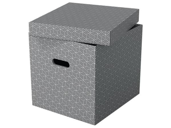 Esselte Home - Förvaringsbox - large - grå (paket om 3)