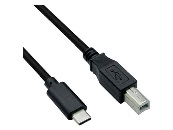 ROLINE 11.02.8337, 3 m, USB C, USB B, USB 2.0, 0,48 Gbit/sek., Sort