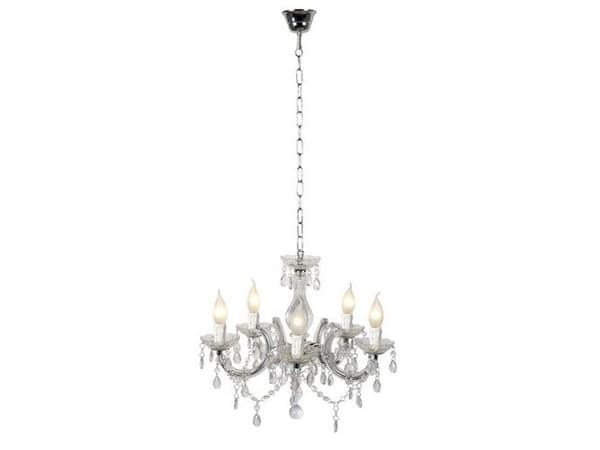 Lucide ARABESQUE, 5 lampor, E14, IP20, Silver, Transparent