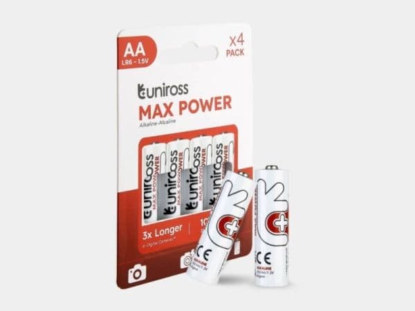 Uniross Max Power alkaliskt batteri LR06, 4-pack