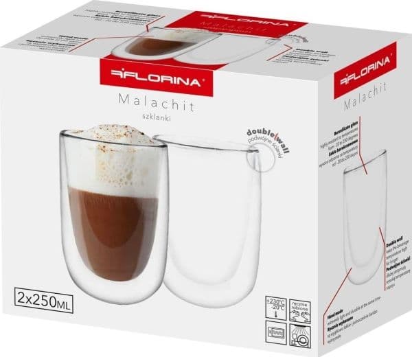 THERMAL GLASS flaskor 250 ML MALACHITE 2 stycken