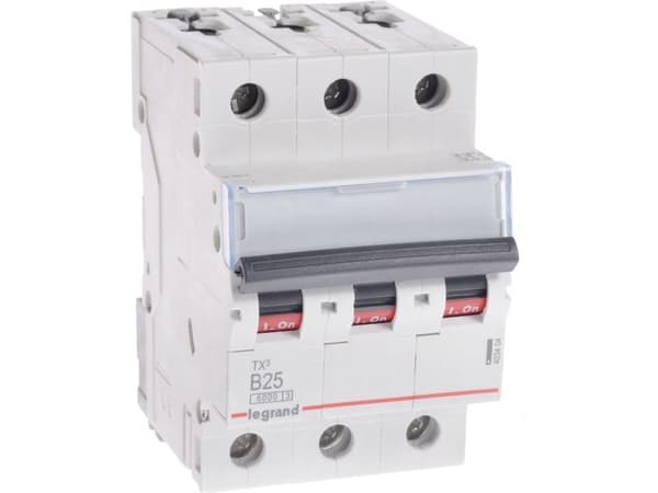Legrand överströmbrytare S303 B25 TX3 25A 6kA 403404