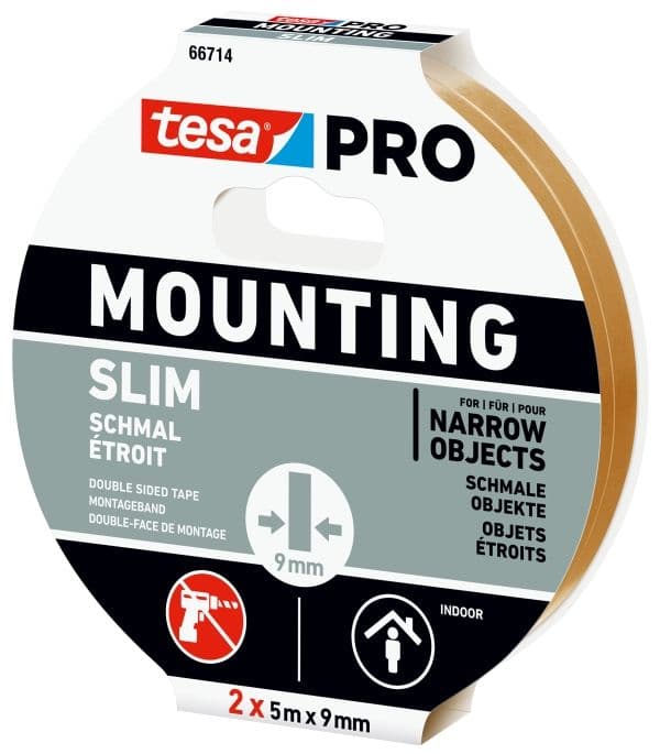 Tesa PRO monterings-tejp transparent 66714 2x5mx9mm