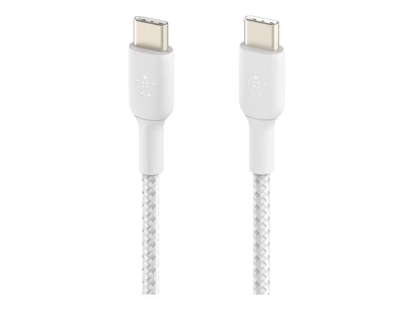 Belkin BoostCharge - USB-kabel - USB-C (hann) til USB-C (hann) - 1 m - hvit