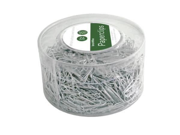 Pappersklipp, 26 mm, silver, 500 g