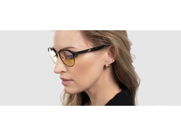 Gunnar Optiks CMB-00101, Unisex, Rund, Klassisk, Sort, Acetat, Rustfritt stål, Rav