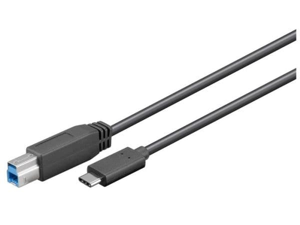 MicroConnect - USB-kabel - USB-C (hane) till USB Type B (hane) - USB 3.2 Gen 1 - 5 m - svart