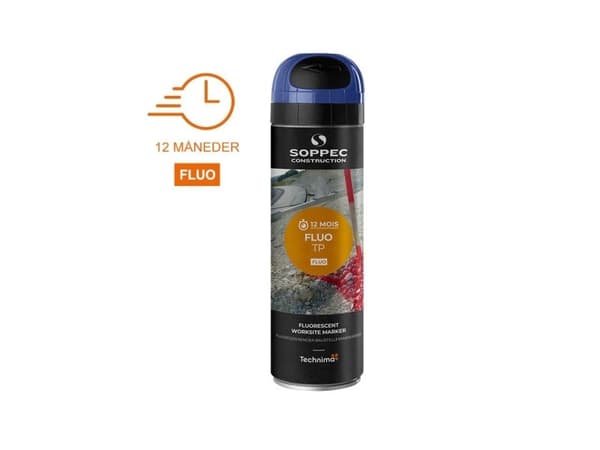 SOPPEC FLUO TP blå sprayfärg aerosol