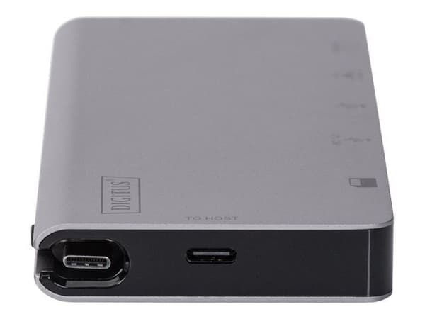 DIGITUS DA-70877 - Dokkingstasjon - USB-C - VGA, HDMI - 1GbE