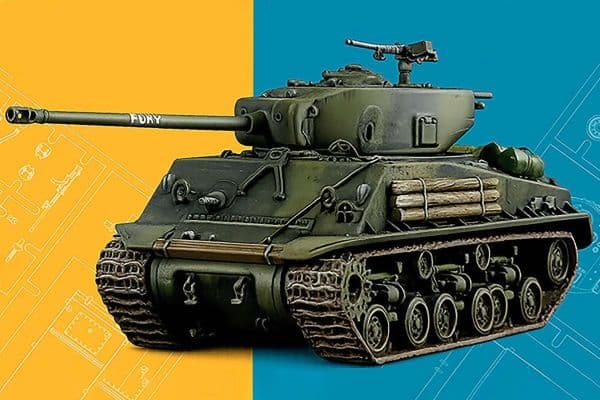 1:56 M4A3E8 Sherman Fury, startset