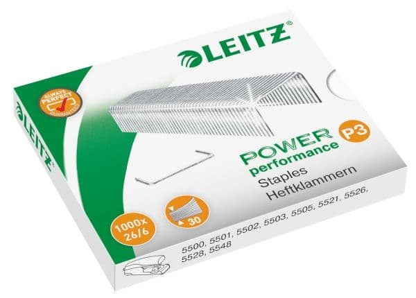 Leitz 26/6 - Häftklamrar (paket om 1000)